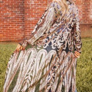 Black/Gold Sequin Duster